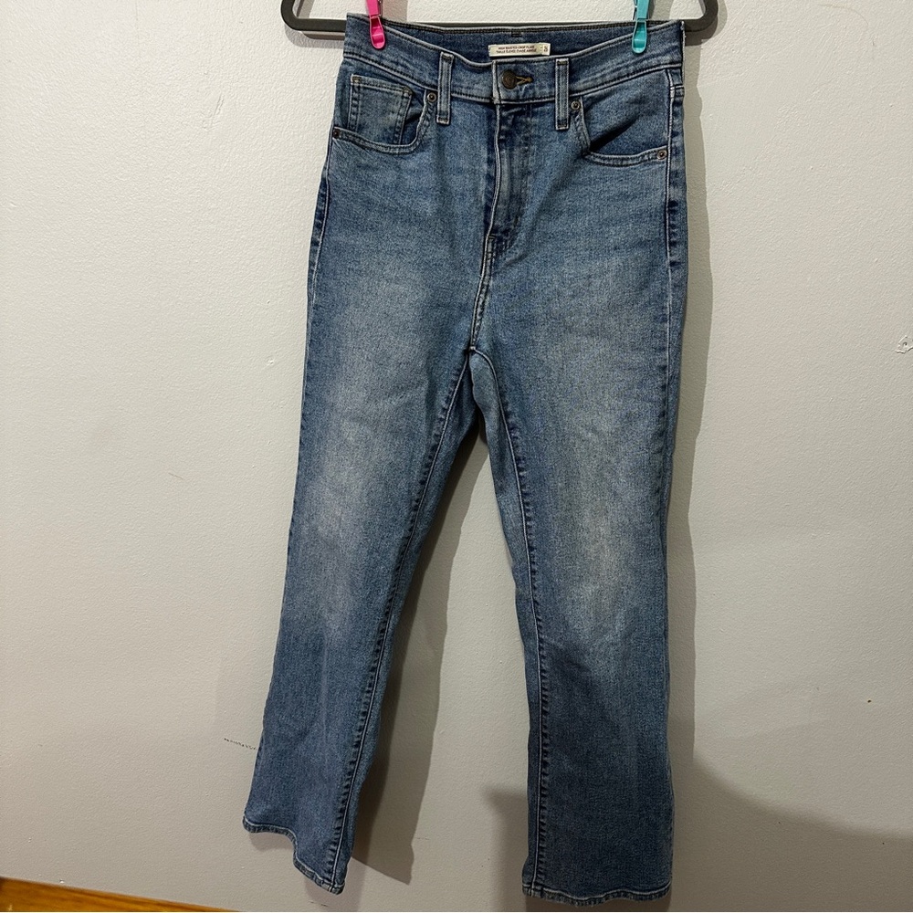 Levi’s (26Wx29L) High Waisted Crop Flare  Blue Women's Jeans - Picture 16 of 16